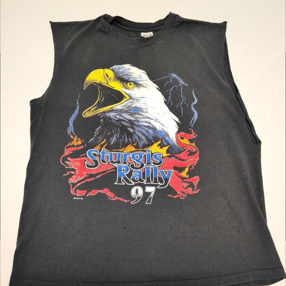 Vintage 90's Sturgis Rally Tshirt XL Grand Daddy of Them All Motorcycle USA